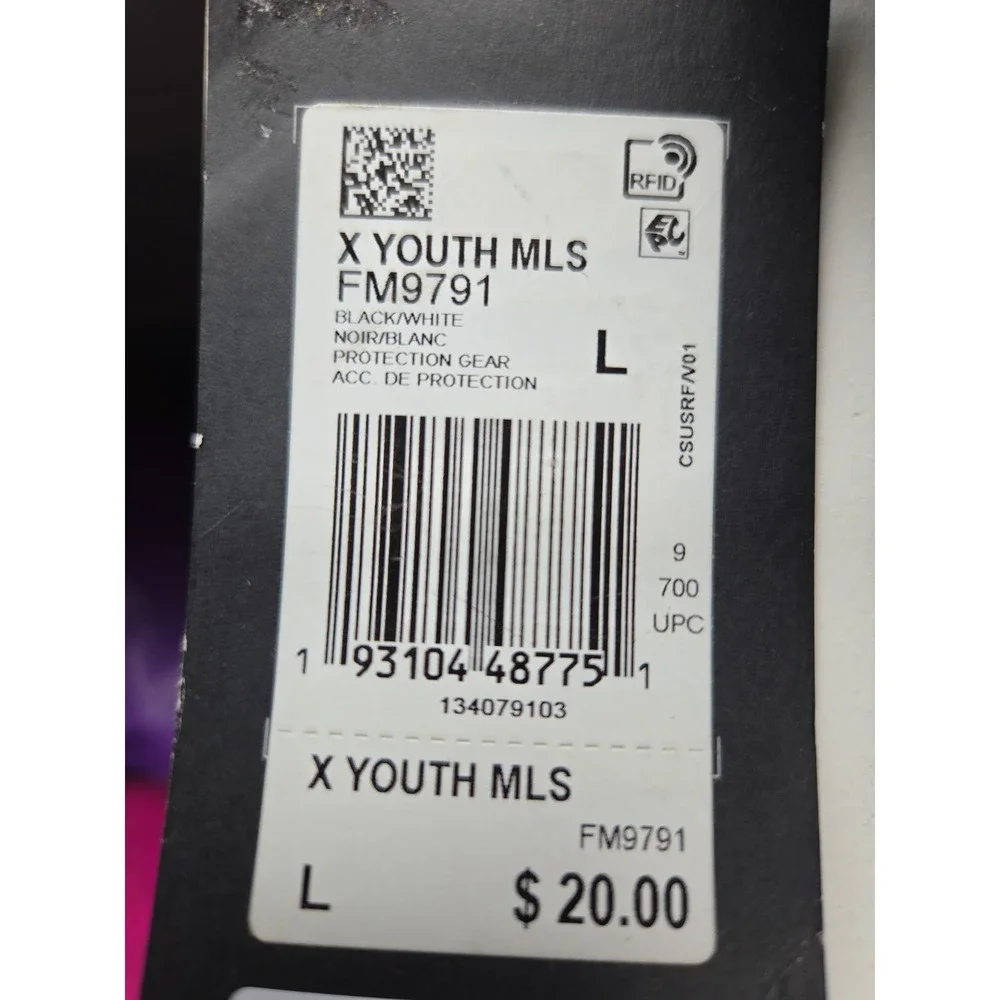 Adidas MLS Youth Guard - Black/White L New/Open Reusable Bag
